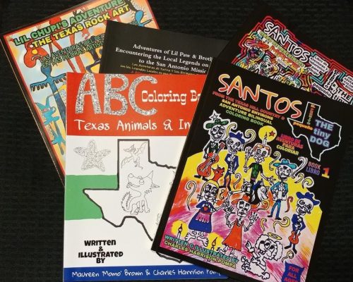 Momo & Pompa Coloring Books Image - except latest San Antonio Landmarks